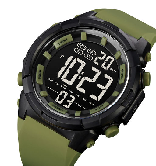 Часы наручные Skmei мужские электронные спортивные 1845army-green