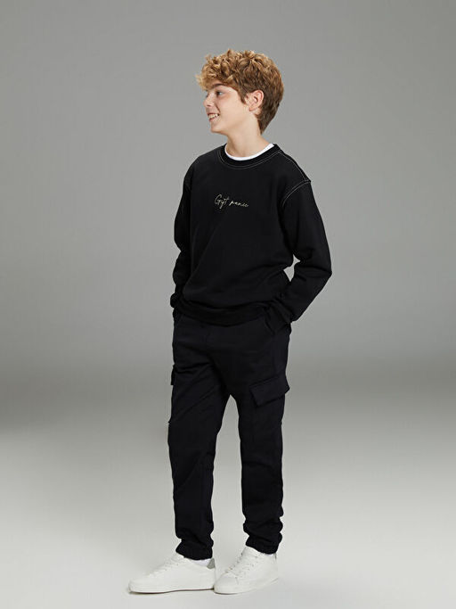 Beli Lastikli Erkek ?ocuk Kargo Jogger Pantolon