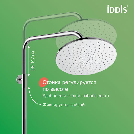 SHESBBTi06, Смеситель для ванны с верхним душем, Shelfy, ID