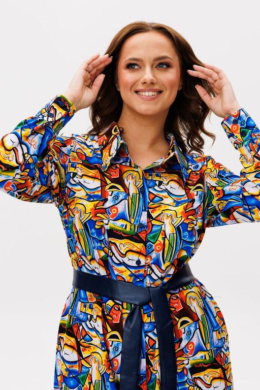 Платье ANELLI 1341 пикассо  фото 10