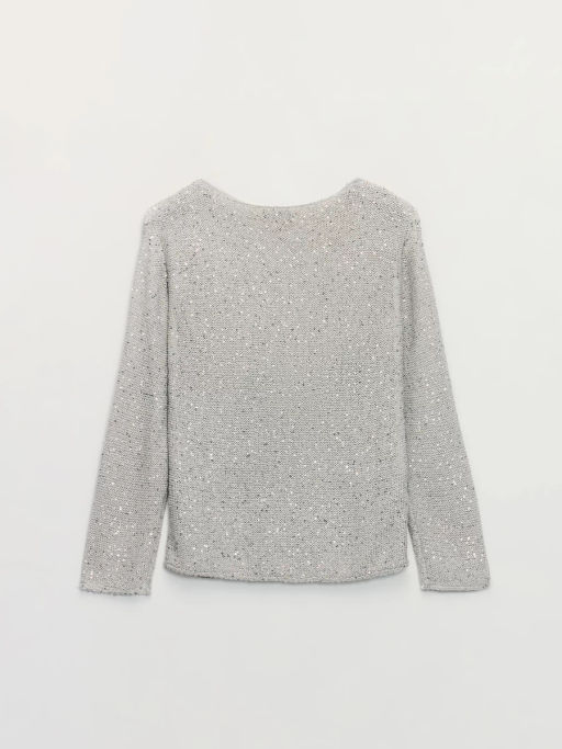 Джемпер с пайетками с вискозой в составе / Zarina  фото 2