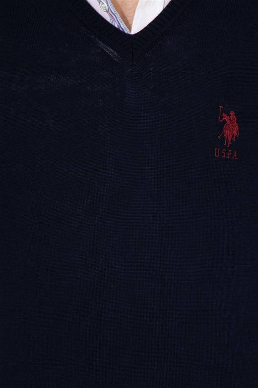 Свитер мужской U.S. Polo Assn хлопок темно-синий  фото 6