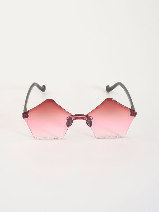 Цена за 2 шт. Карнавальные очки «Пятиугольник» градиент, цвета МИКС