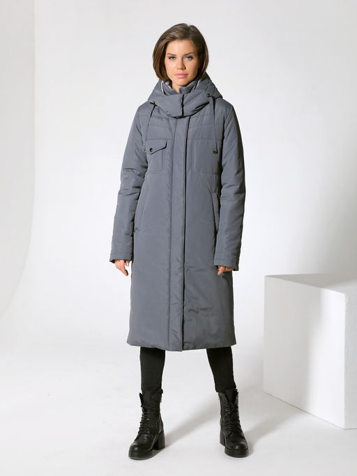 22414 Пальто графитовый - Dizzyway фото 2