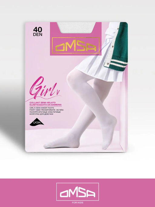 (Omsa) Collant GIRL 40 (ЧЗ) bianco