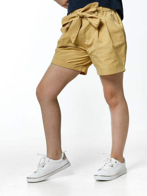 Шорты для девочки с поясом UD 4685 т.хаки - Mini maxi фото 6