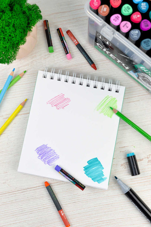 Скетчпад 155х180 мм, 80 л, блок - белый офсет 100 г/м?, арт. 62108 ЛОВИ ВОЛНУ - Феникс+ фото 4