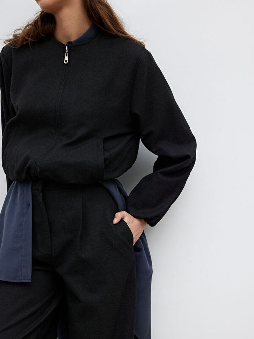 Beli Lastikli Kad?n Ka?e Jogger Pantolon