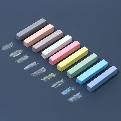 Цена за 4 шт. Мелки цветные школьные 9 шт. «Тачки»