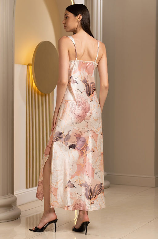 PEONY 4059 Длинный халат Mia-Amore с рукавами длиной 7/8  фото 24