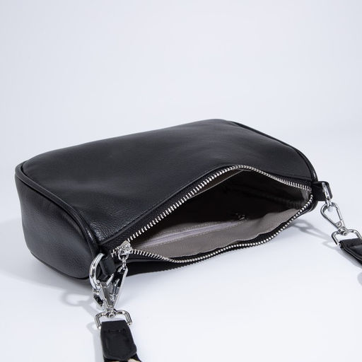 Сумка-багет на молнии, с кошельком, цвет чёрный - Simaland фото 9