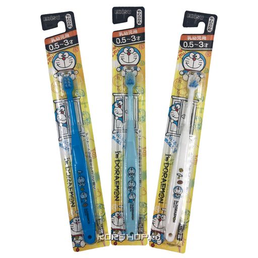 Детская зубная щетка с суперкомпактной головкой (для детей от 0,5 до 3 лет) Doraemon Ebisu, Япония