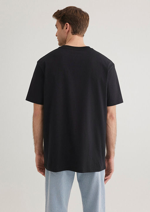 Siyah Istanbul Tisort - Mavi фото 5