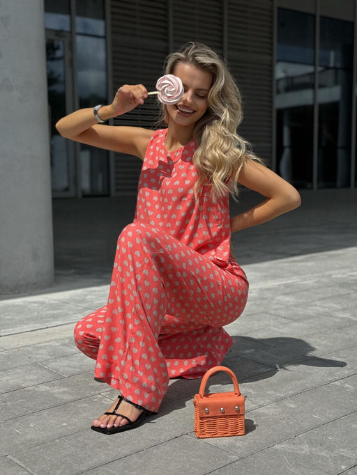 Костюм DilanaVIP 2111 розовый принт - Dilana vip фото 4