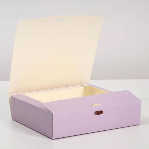 Коробка складная Лавандовая, 20 х 18 х 5 см, БЕЗ ЛЕНТЫ - Дарите счастье фото 2