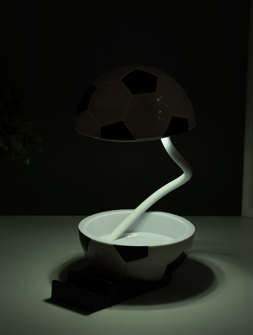 Ночник подставка под телефон "Футбольный мяч" 4хLED 3Вт 5V USB АКБ 2 режима 9,5х12,5х10 см   1091621