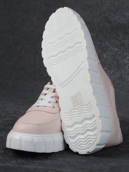 05-PDA96-2 LT. PINK Кроссовки женские (натуральная кожа)