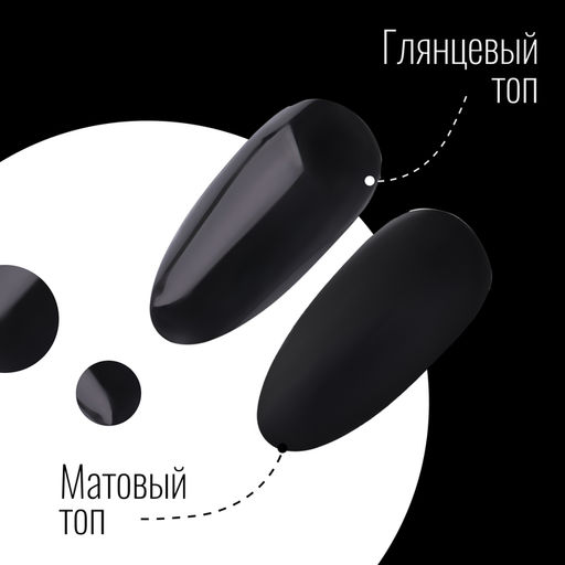 Гель лак для ногтей, однотонный, 3-х фазный, 8мл, LED/UV, цвет чёрный (002)