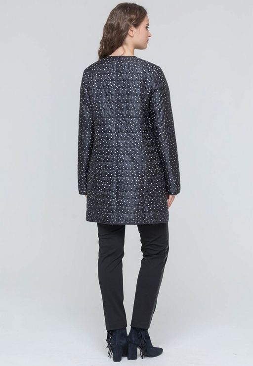 Куртка женская LS-P04320, 
т-синий/принт горох на синем - Steinberg фото 2