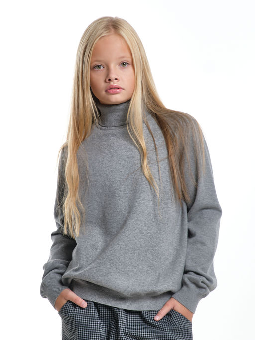 Джемпер (водолазка) 33-12240 т.серый