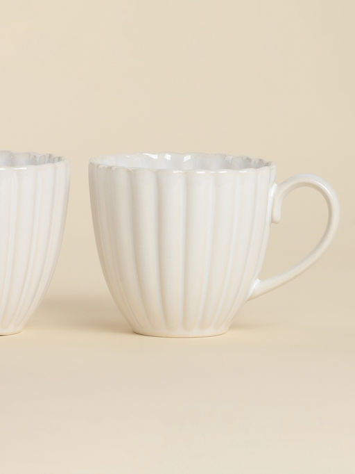 Набор кружек SL Home «Нимфея», 300 мл, 2 шт., керамика, теплый белый