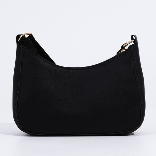 Сумка багет из искусственной кожи,19х15х6.5 см, чёрный цвет - Nazamok фото 5