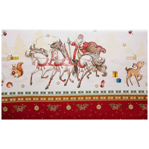 СКАТЕРТЬ С НОВЫМ ГОДОМ 160Х220СМ ,КРАСНЫЙ,100 - Lefard фото 4