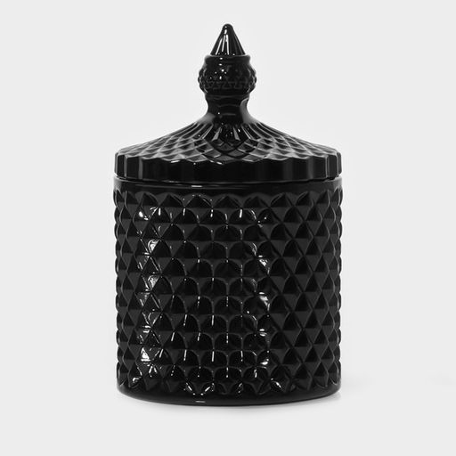 Сахарница Доляна «Малифисента», 280 мл, 8.5×14 см, стекло, чёрная