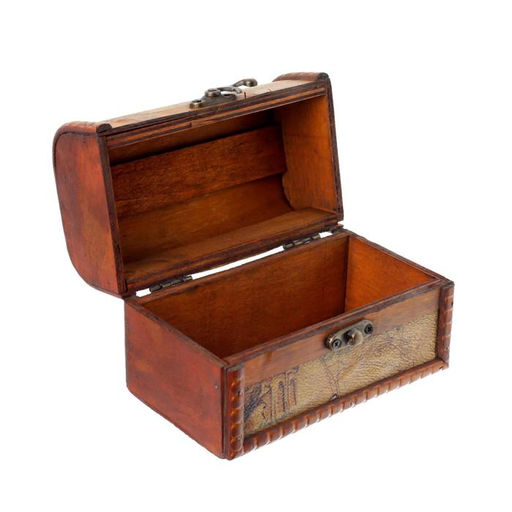 Шкатулка для украшений «Сундук. Карта странника», для мелочи, дерево, 10.5×15×9 см
