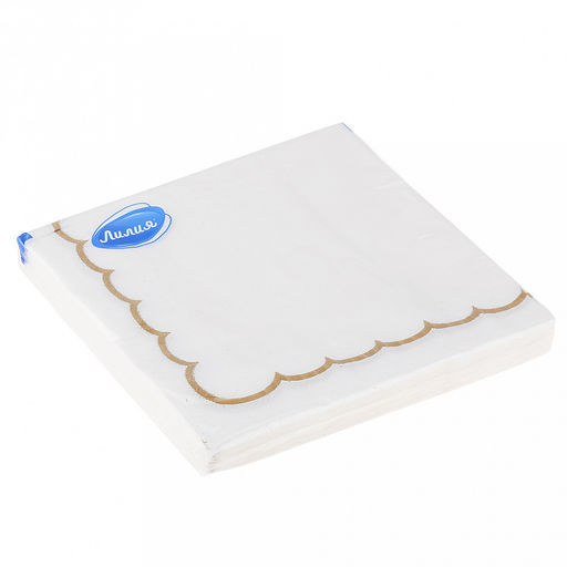 Салфетки бумажные 33х33см Лилия, 2-х слойные, 20 штук в упаковке, Фрейм (Россия) - Домашняя мода фото 2