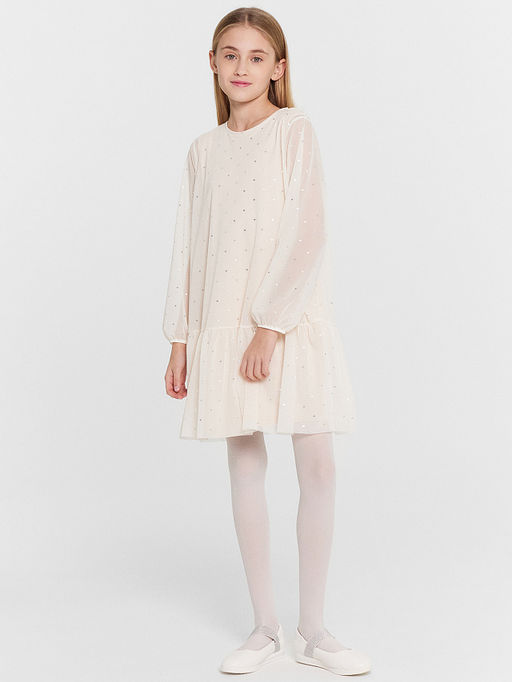 Платье для девочек нарядное с блестящими сердечками - Mark formelle фото 2