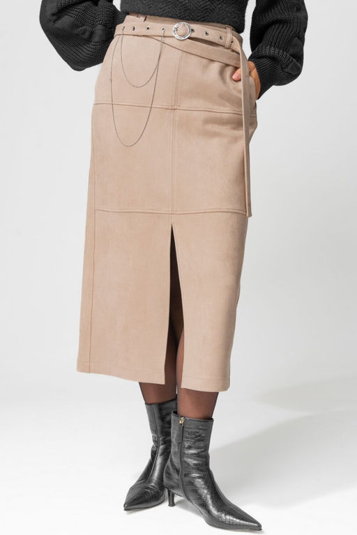 Юбка LAIKONY 453-2 бежевый  фото 6