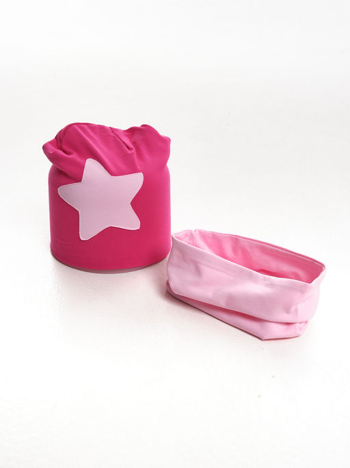 Комплект (шапка+снуд) 22-3029 розовый - Mini maxi фото 2