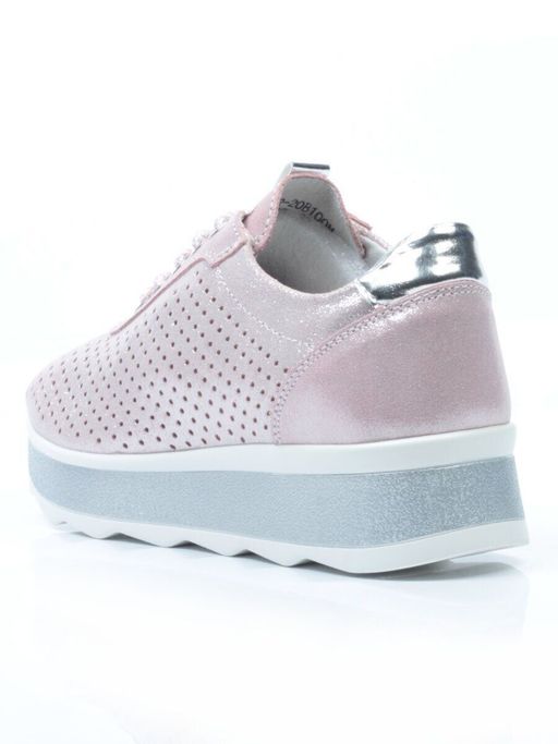 05-EDT60282-20B100M PINK Кроссовки женские (натуральная замша) - No name фото 6