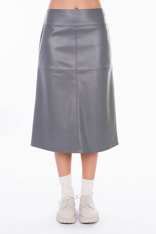 NOBBY, Юбка Ю303-500/8 (серый) (эко-кожа)  фото 3
