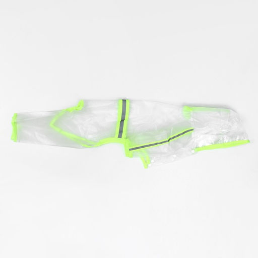 Дождевик-комбинезон для собак, р-р 2XL (ДС 42, ОГ 57 см, вес 16-20 кг), прозрачный-жёлтый - Simaland фото 2