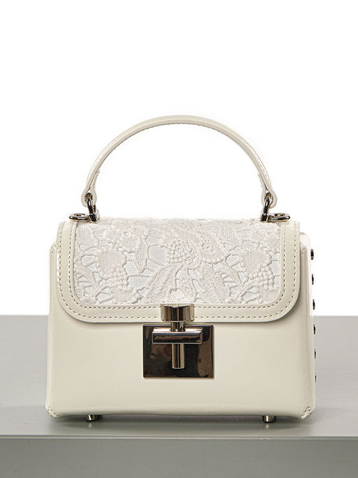 LACCOMA сумка F2100-белый натуральная кожа фото 4