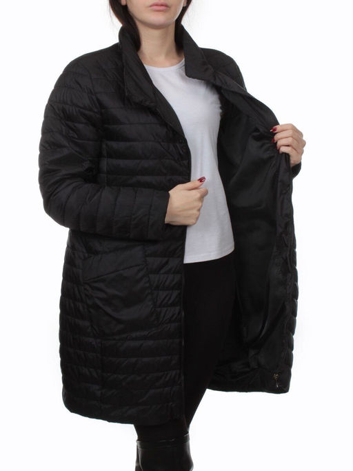 K-532 BLACK Куртка демисезонная стеганая женская (70 гр. холлофайбер) - Fashion фото 7