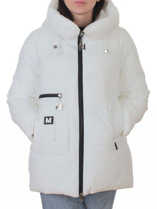 M-M07 WHITE Куртка зимняя женская (150 гр. холлофайбер) - Fashion фото 3