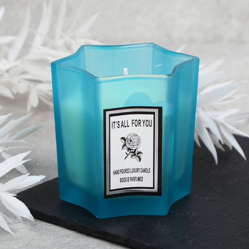 Свеча ароматическая в подсвечнике 7х7 см / B712 /уп 96/ - ГалеонТрейд фото 3