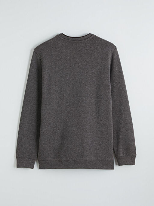 Bisiklet Yaka Erkek Sweatshirt