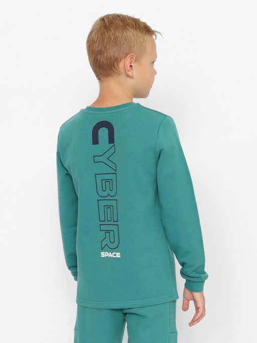 CRB wear/CWJB 63724-37-388 Джемпер для мальчика,зеленый/Ex.Cherubino  фото 3