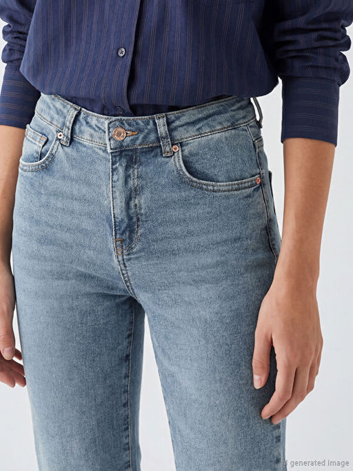 Flare Kad?n Jean Pantolon