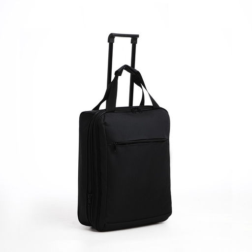 Чемодан на молнии, цвет чёрный - Simaland фото 2