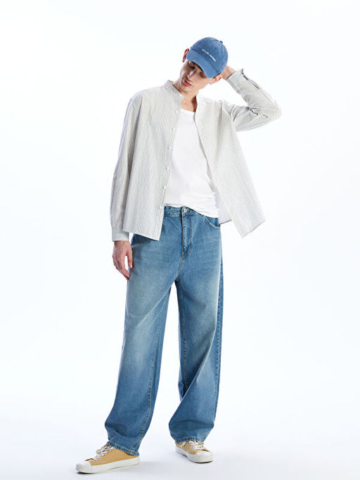 Loose Fit Erkek Jean Pantolon