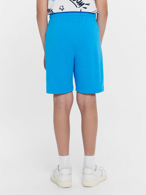 Шорты для мальчиков мультипак 2 (шт.) в лазурно-голубом и песочном цвете с печатью - Mark formelle фото 4