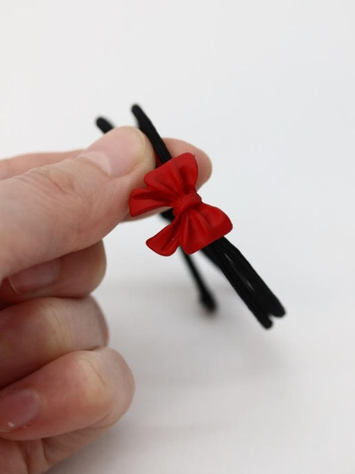 Резинка для волос GIRLY "Bow", red