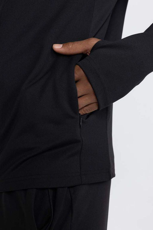 DeFactoFit Кардиган приталенного кроя на молнии из ткани для дайвинга и скуба  фото 7