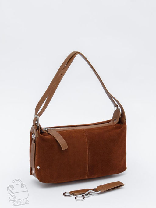 Сумка женская кожаная 6148QF brown Polina&Eiterou