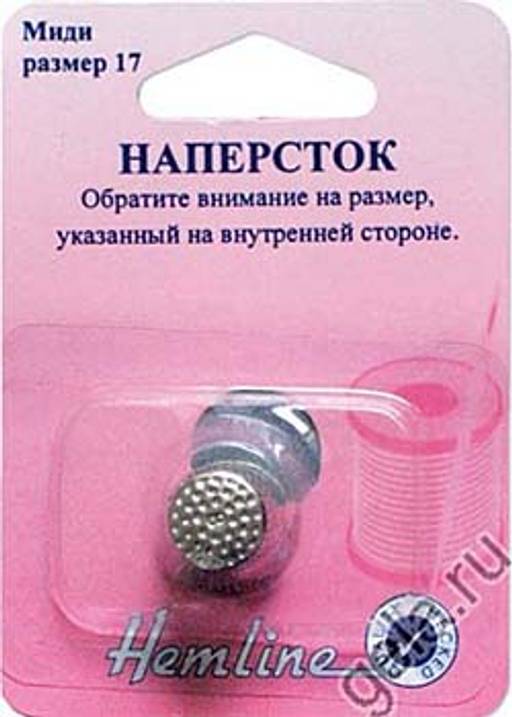 НАПЕРСТОК МЕТАЛЛИЧЕСКИЙ HEMLINE  фото 2